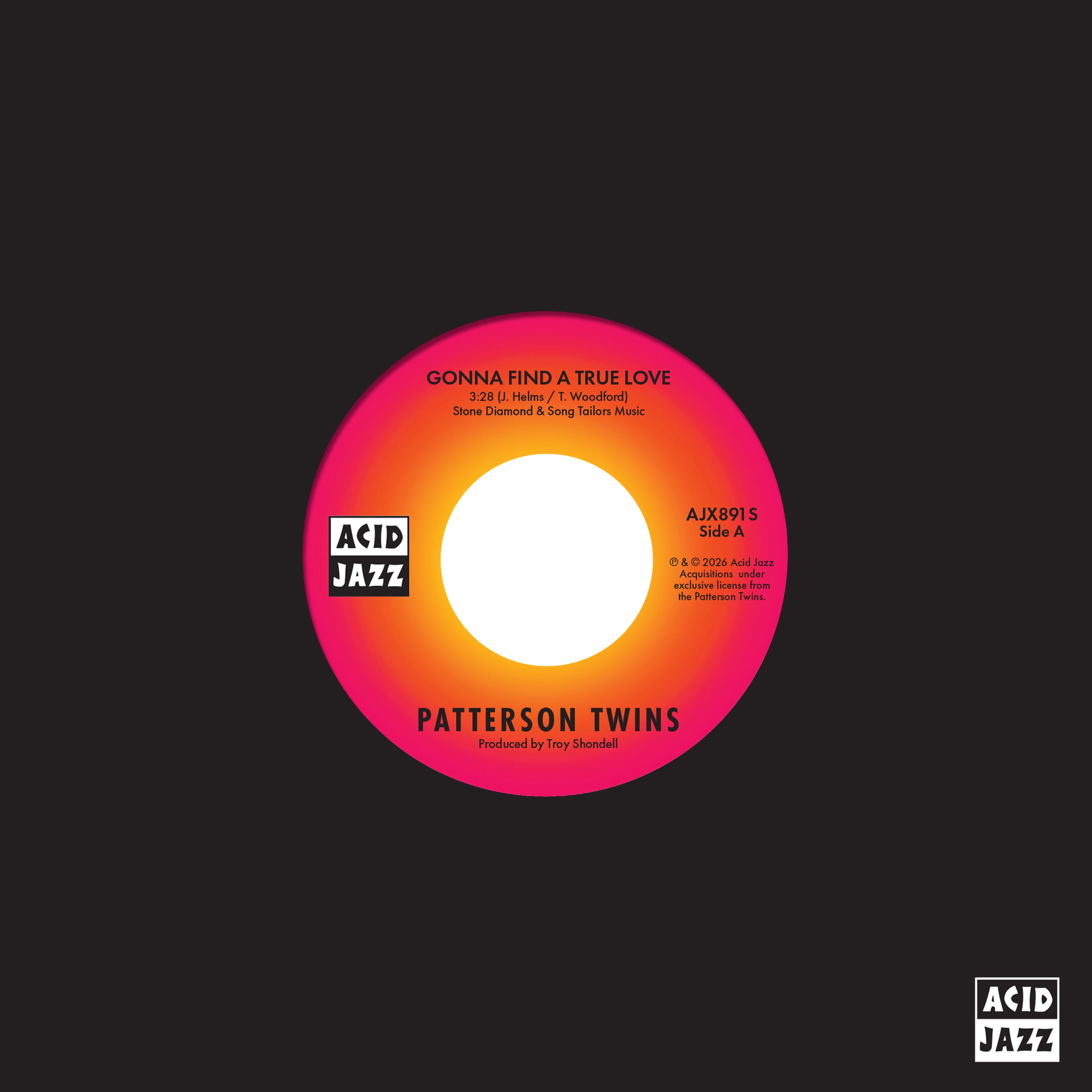 Patterson Twins - 'Gonna Find A True Love' / 'How Long Must The