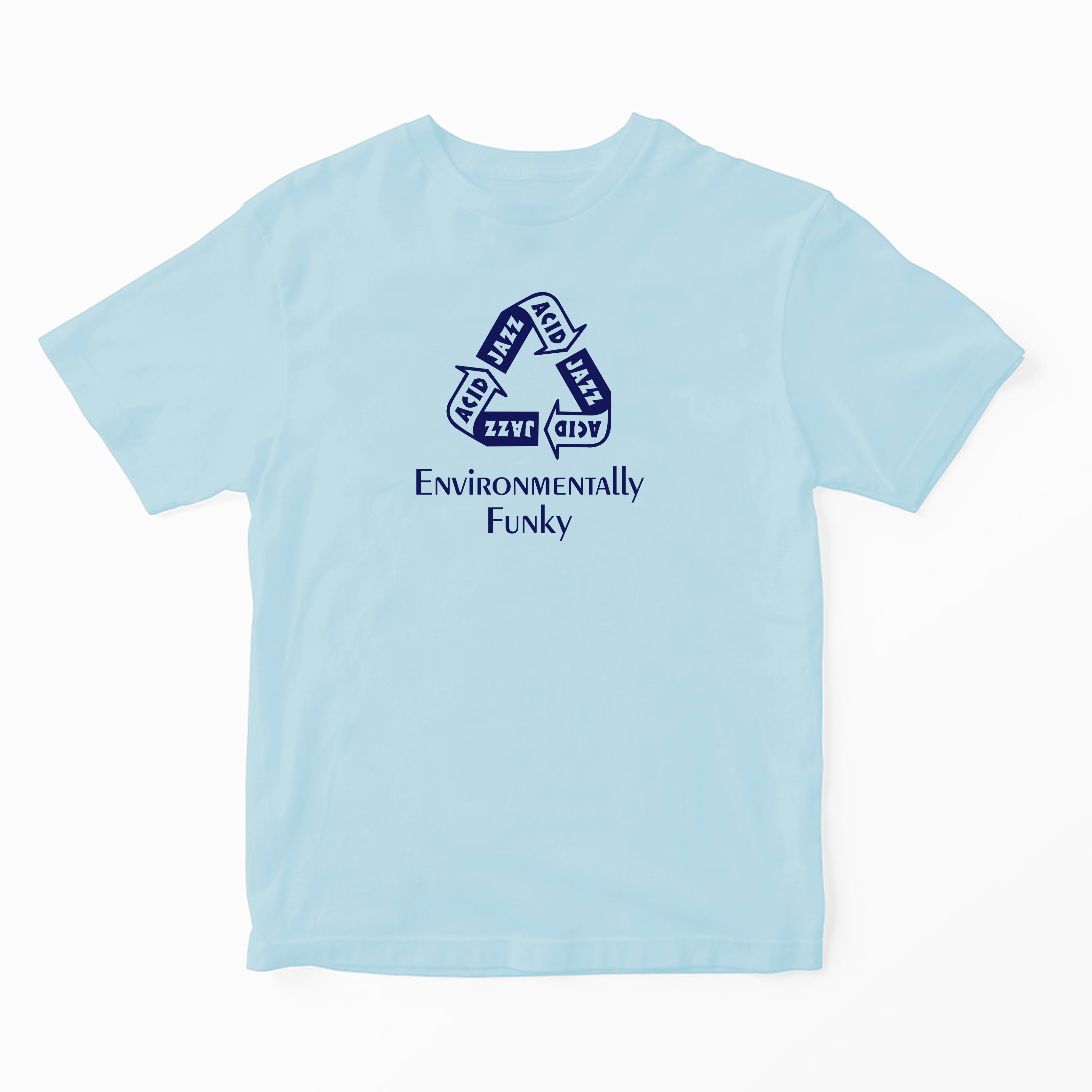 Acid Jazz 'Environmentally Funky' Sky Blue T-Shirt