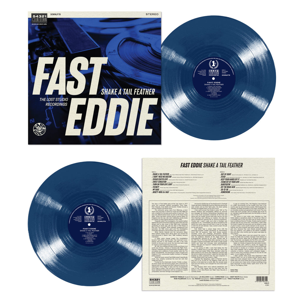 Fast Eddie - 'Shake a Tail Feather' (Blue Vinyl)