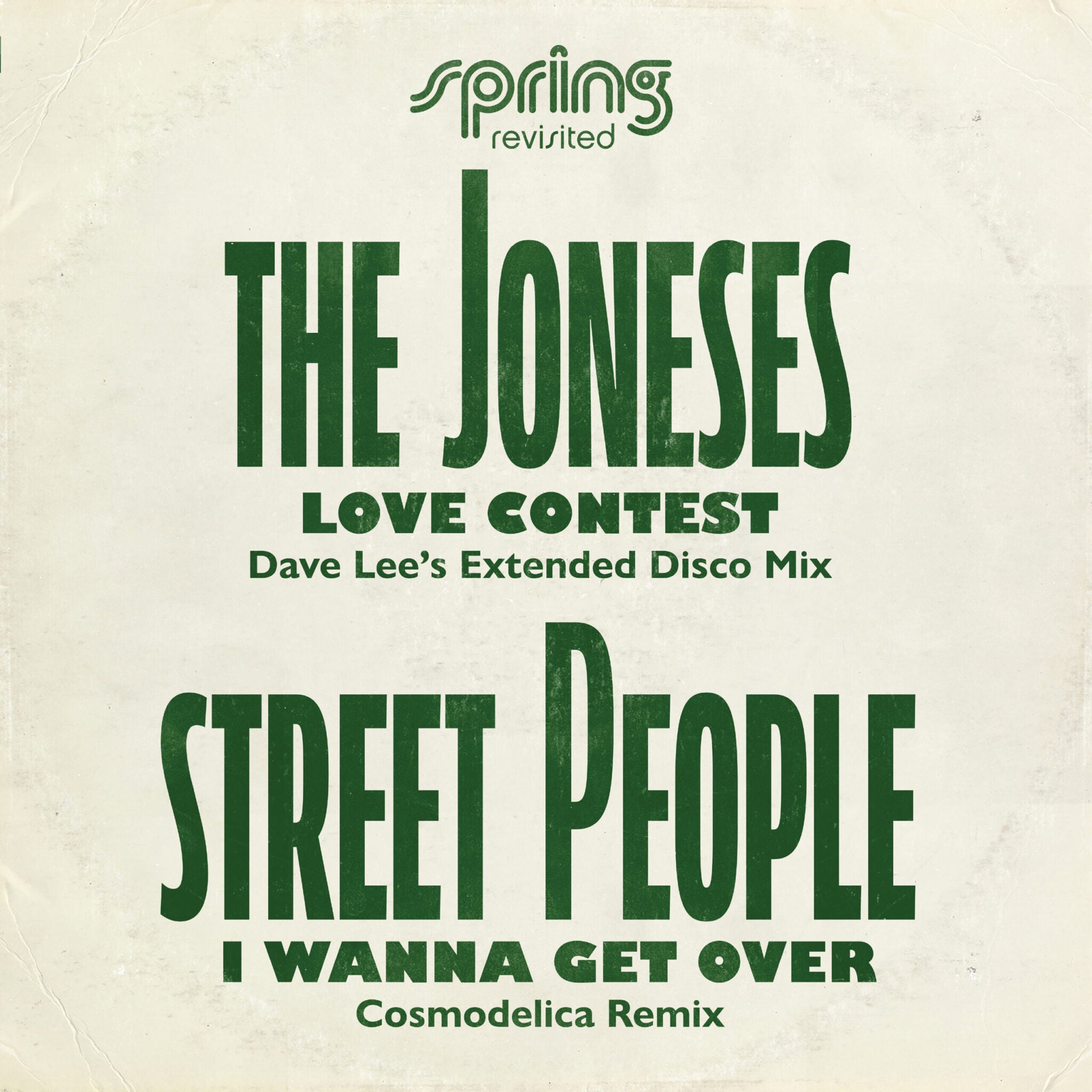 The Joneses 'Love Contest' / Street People 'I Wanna Get Over' Remixes (12" Vinyl)