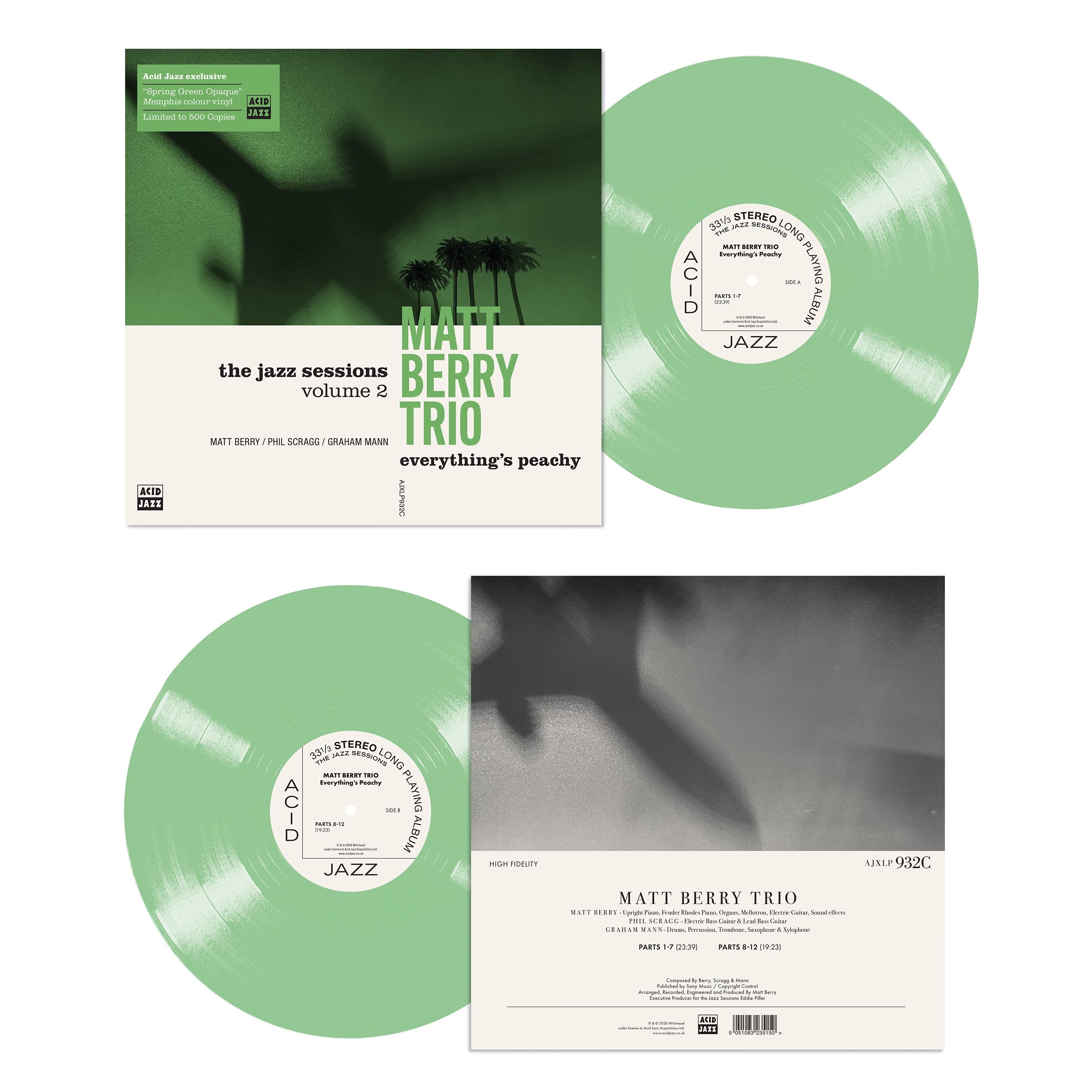 Matt Berry Trio - 'Everything's Peachy' (LP/CD)