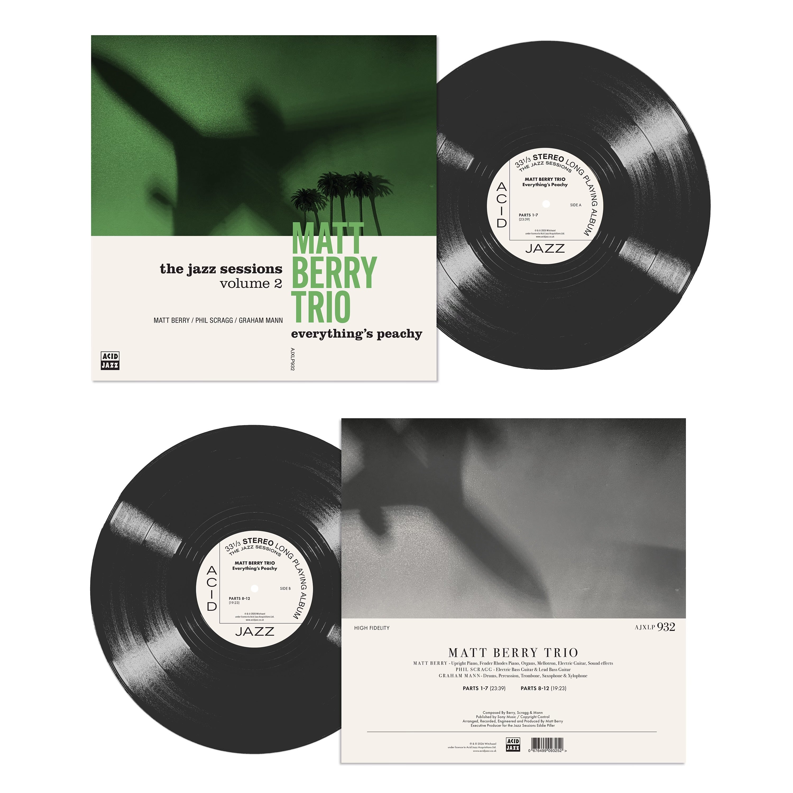 Matt Berry Trio - 'Everything's Peachy' (LP/CD)
