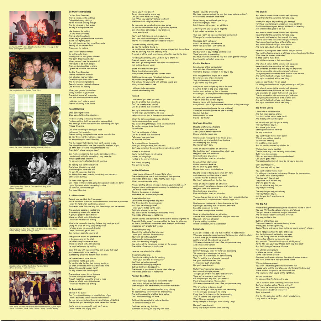 New Street Adventure - 'No Hard Feelings' (10th Anniversary Colour Vinyl LP)